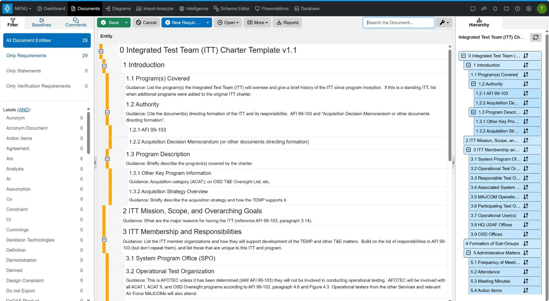 ITT Charter Template Header Image