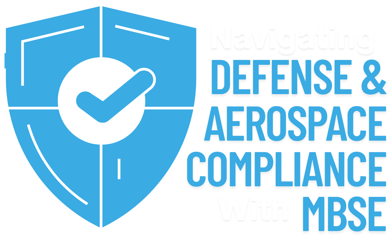 Navigating Defense and Aerospace Compliance With MBSE Webinar Logo (1)