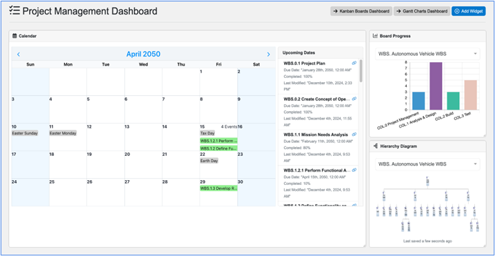 Project Management Dashboard