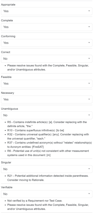 Quality Checker with INCOSE Guidelines