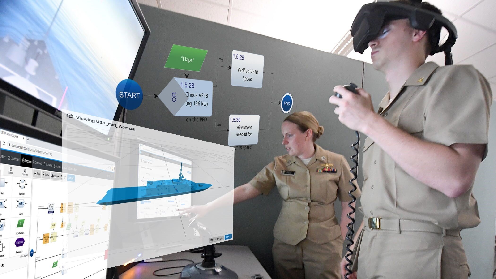 Virtual Reality with Innoslate (Naval ship) 16-9