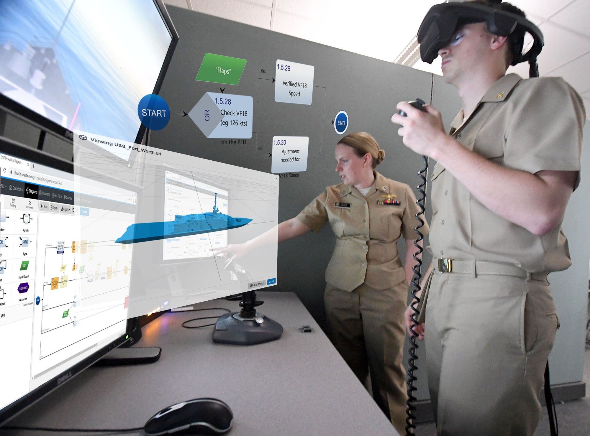 Virtual Reality with Innoslate (Naval ship)