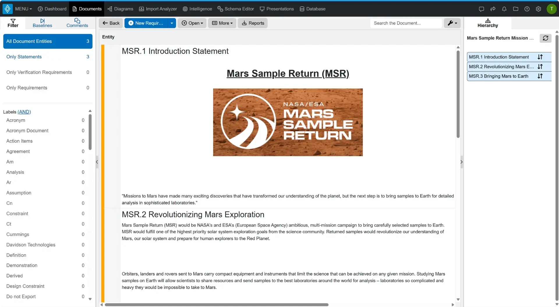 Mars Sample Return Template Header Image